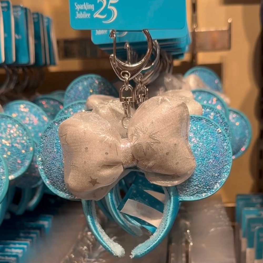 Tokyo Disney Resort Sparkling Jubilee Minnie Mouse Ear Headband Keychain